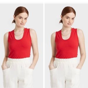 Lot of 2 - A New Day U- Neck Slim Fit Tank Tops NWT